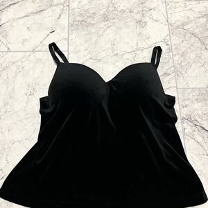 Fashion Bug Velvet Black Camisole Top